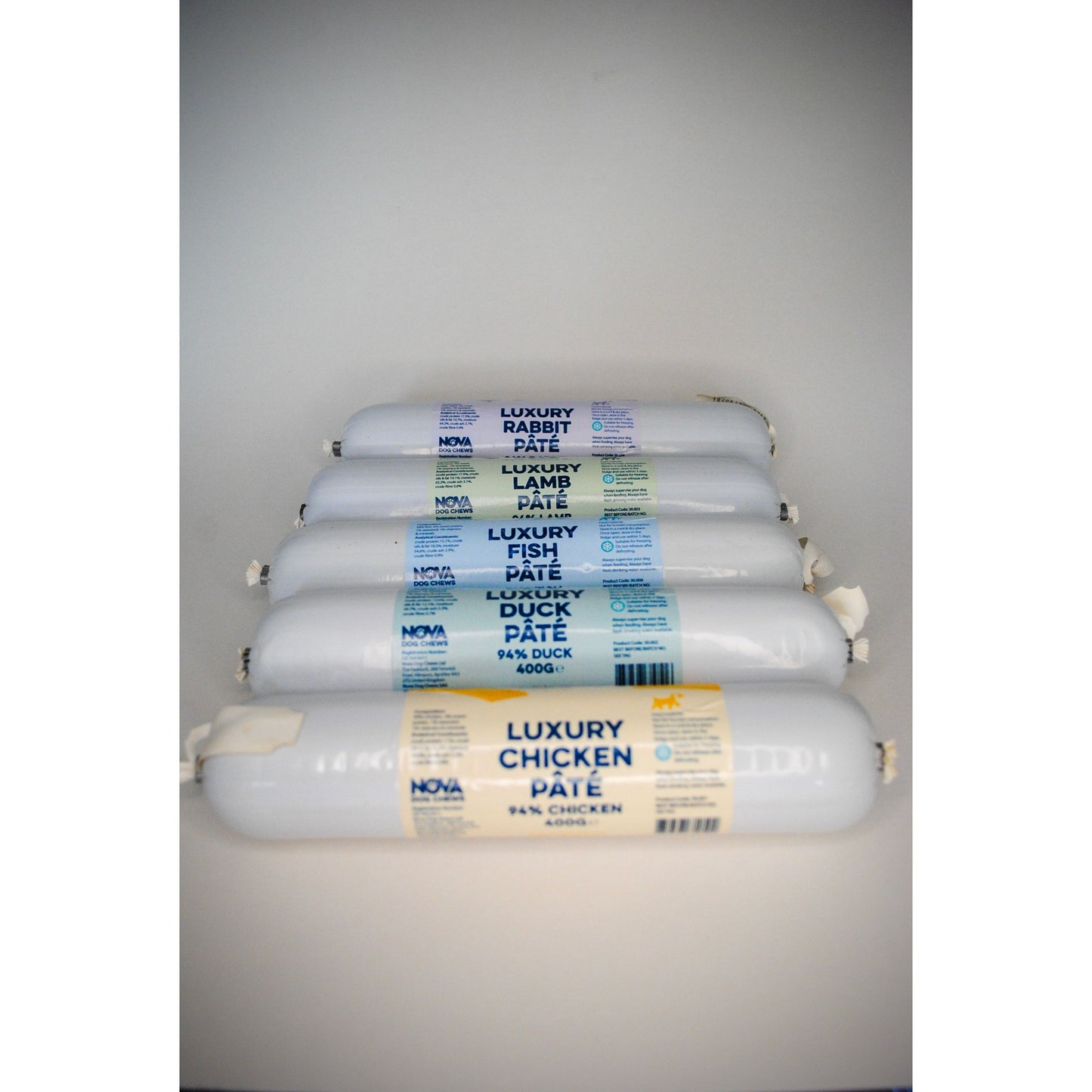 5 rolls of dog treat pate