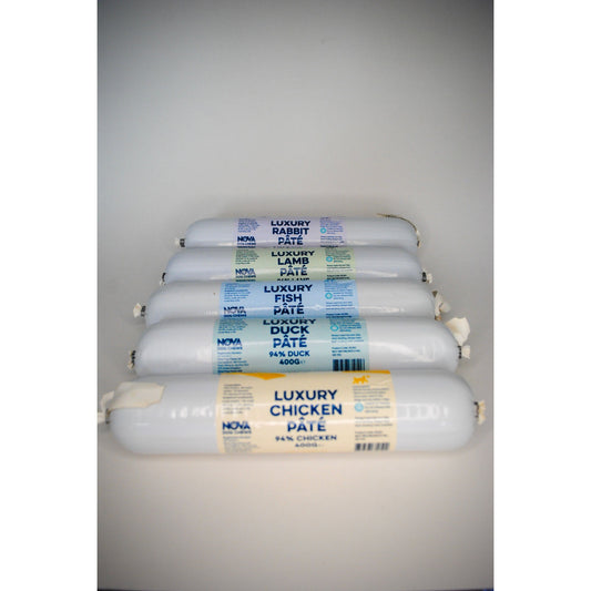 5 rolls of dog treat pate